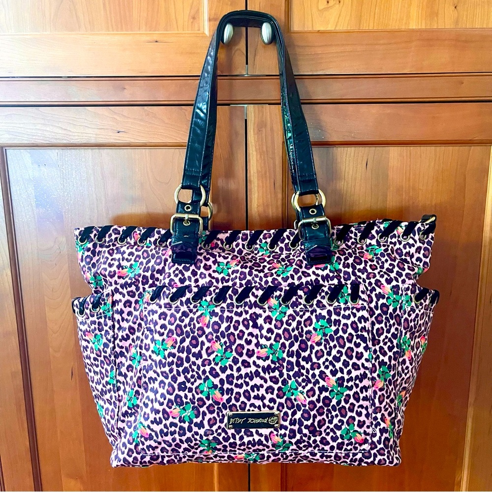 Betsey Johnson Large Super Spacious Nylon Tote & Diaper Bag